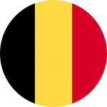Belgian flag circle icon